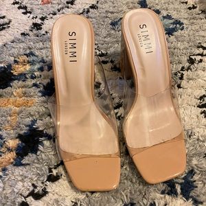 Clear & Nude Heels